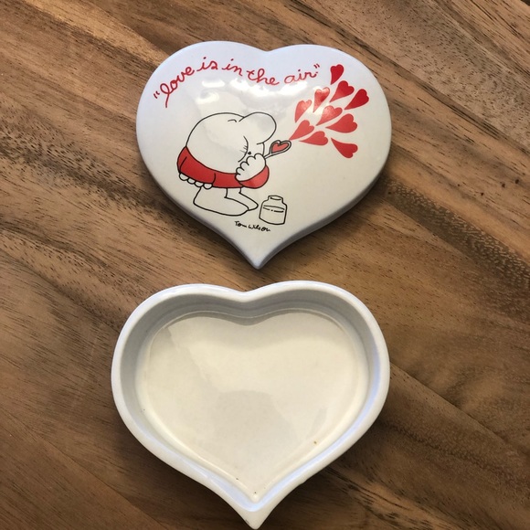 1980 Ziggy Love Is In the Air heart shaped dish - Picture 4 of 5